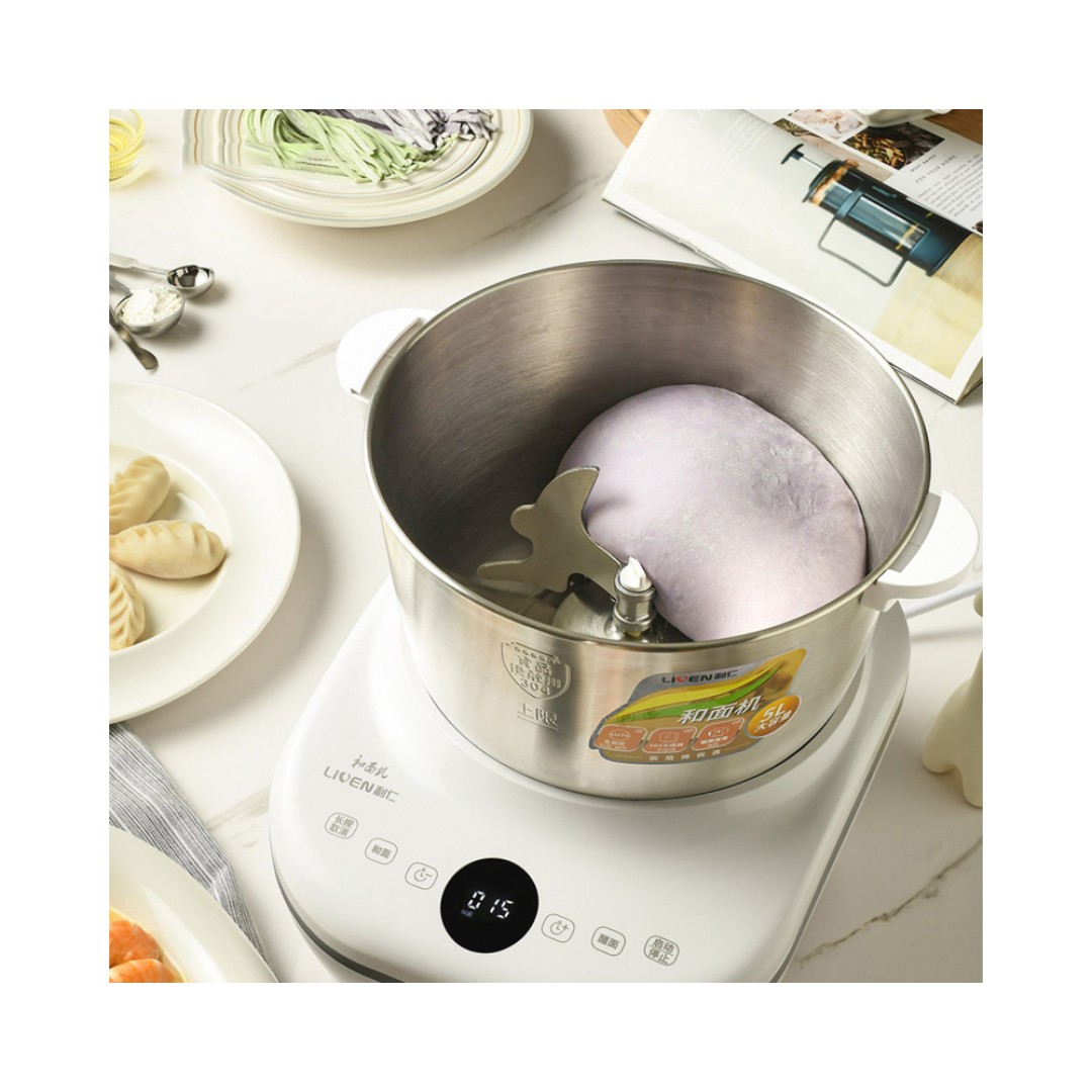 Машина для замешивания теста Xiaomi Liven Household Smart Dough Mixer 5L Beige (HMJ-D5600)