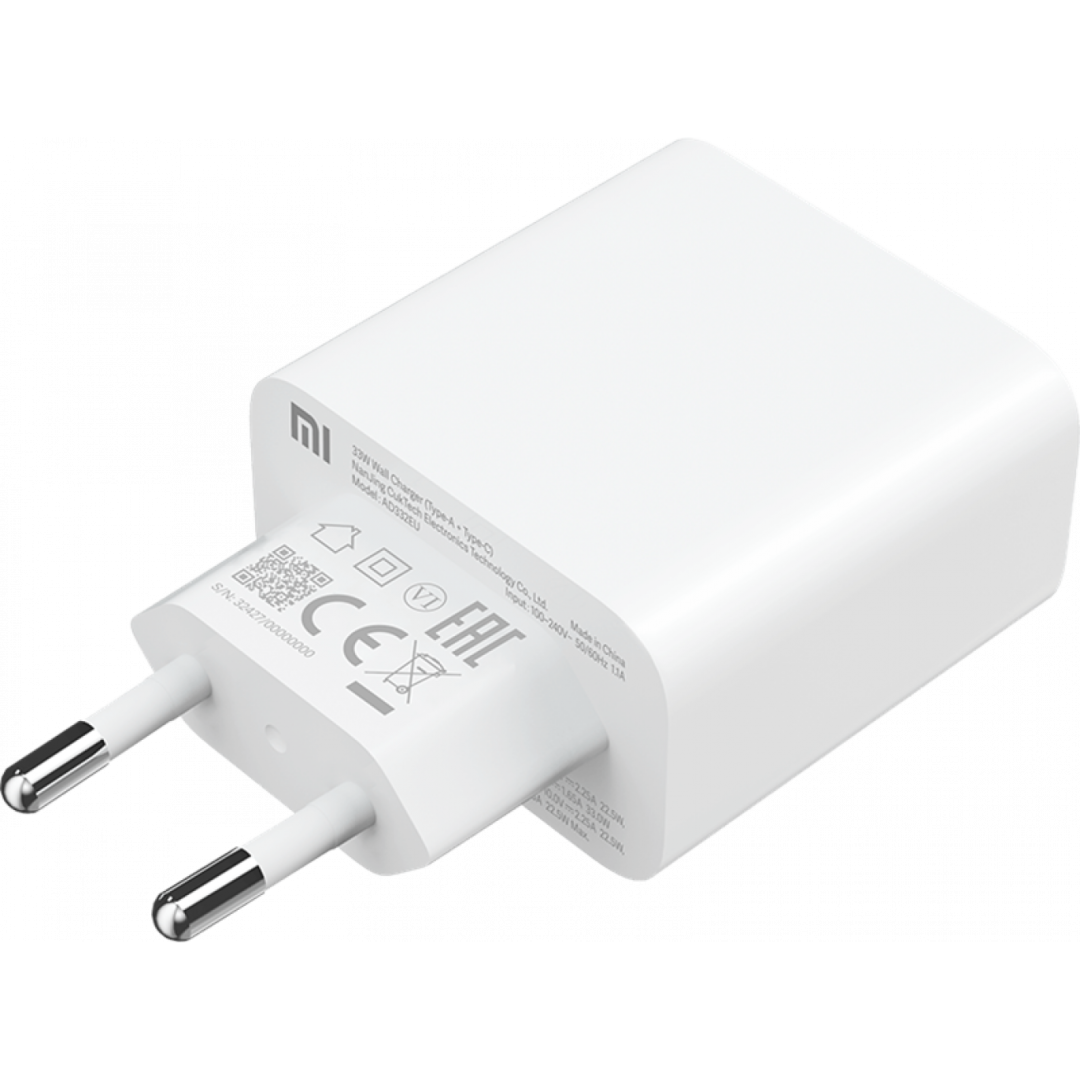 Зарядное устройство Xiaomi Mi 33W Wall Charger (Type-A+Type-C) (BHR4996GL/AD332EU)