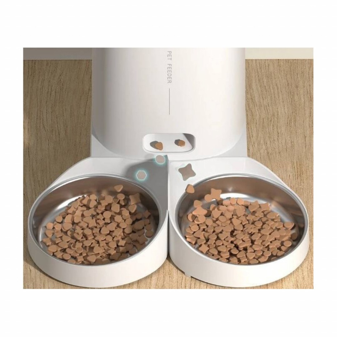 Умная кормушка для животных Xiaomi Rojeco 4L Automatic Pet Feeder WiFi Version Double Bowl (PTM-001 Dual)