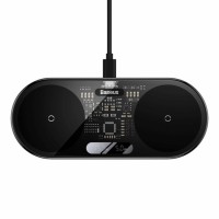 Беспроводное зарядное устройство 2 в 1 Baseus Digital LED Display 2 in 1 Wireless Charger 20W (WXSX010101)