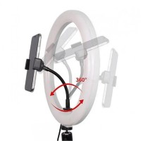 Кольцевая светодиодная лампа, 32 см Qwerty KissFashion (+штатив 215 см, держатель для смартфона)