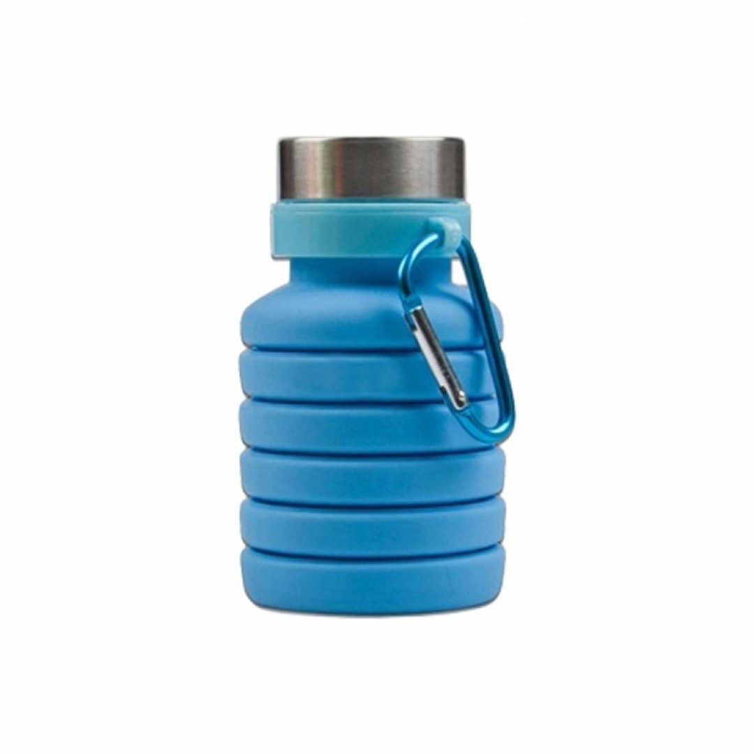 Силиконовая складная бутылка для воды 500 мл Qwerty