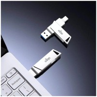 USB-Flash-накопитель Xiaomi Aigo Patriot Dual Interface Metal U Disk Type-C-USB 64GB (U350)