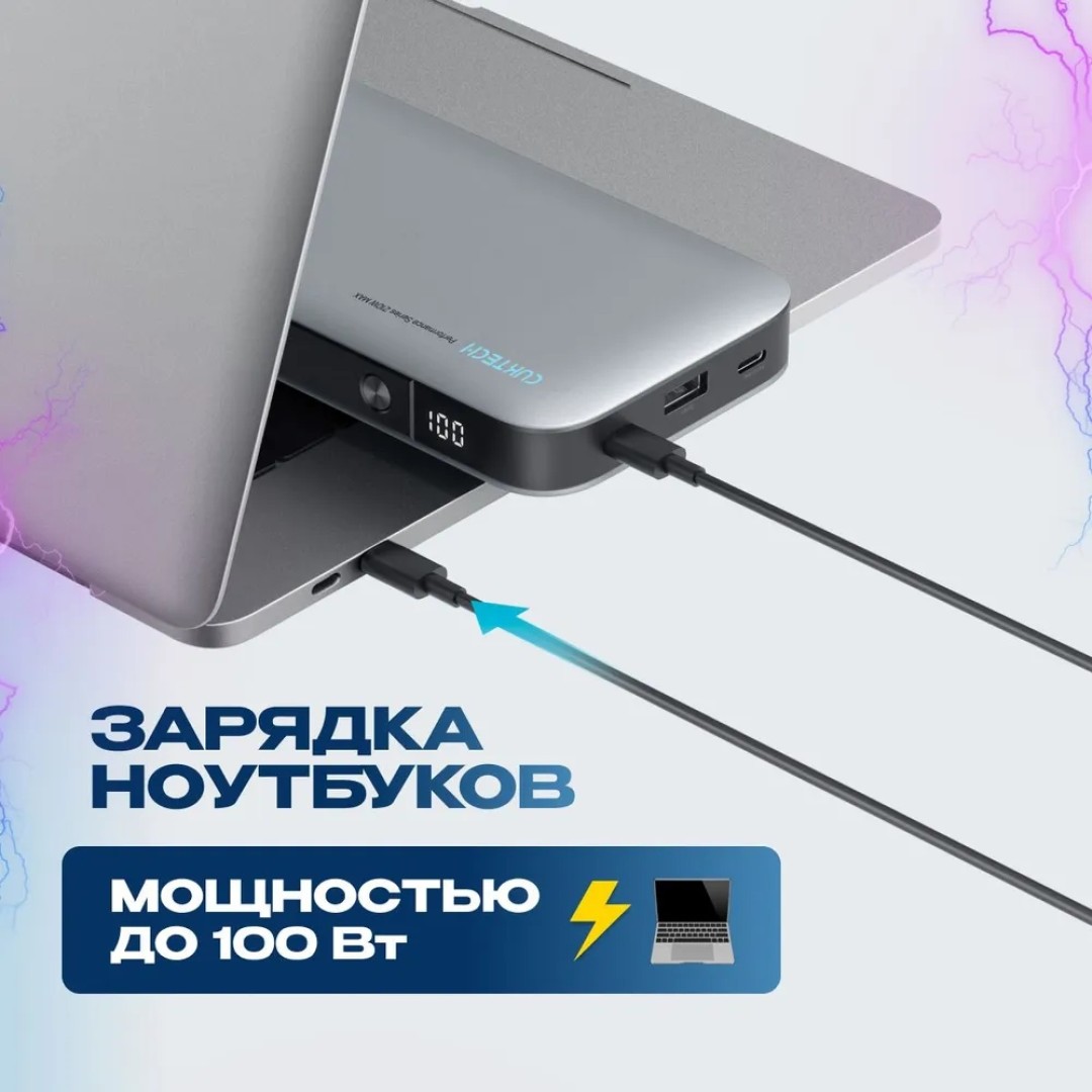 Внешний аккумулятор Xiaomi CUKTECH PB250 25000mAh 210W (CKQB826GGLSL)