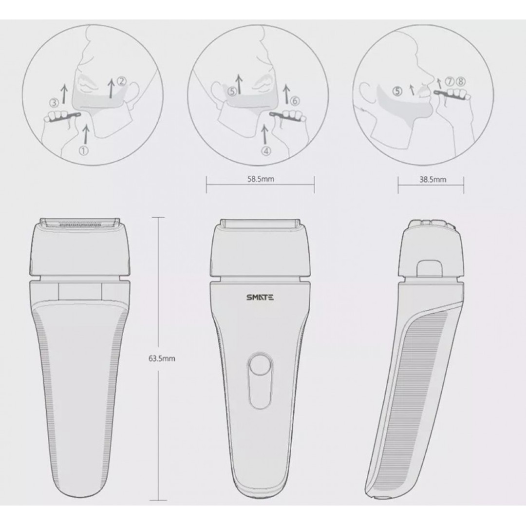 Электробритва Xiaomi Smate Four Blade Electric Shaver (ST-W483)
