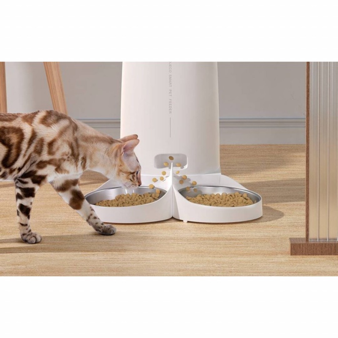 Умная кормушка для животных Xiaomi Rojeco 4L Automatic Pet Feeder WiFi Version Double Bowl (PTM-001 Dual)