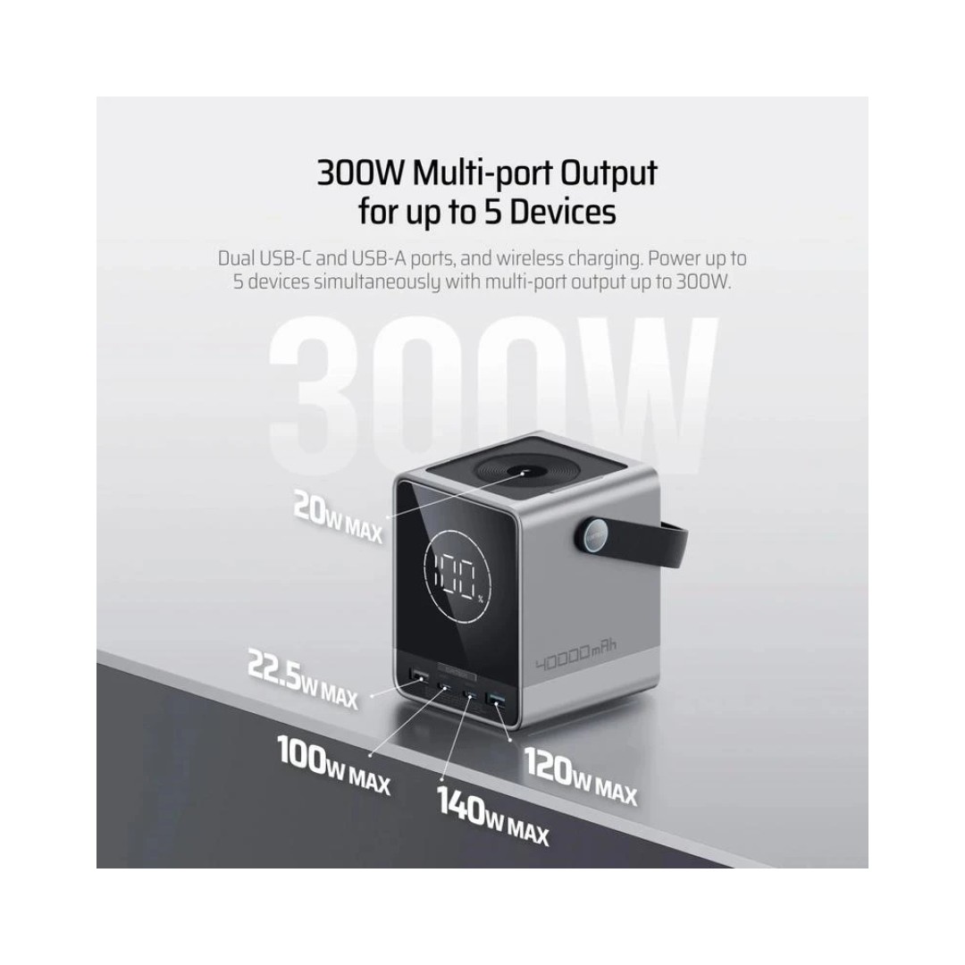 Внешний аккумулятор Xiaomi CUKTECH P01 40000mAh 300W Type-C x2, USB-A x2 (P01CT)