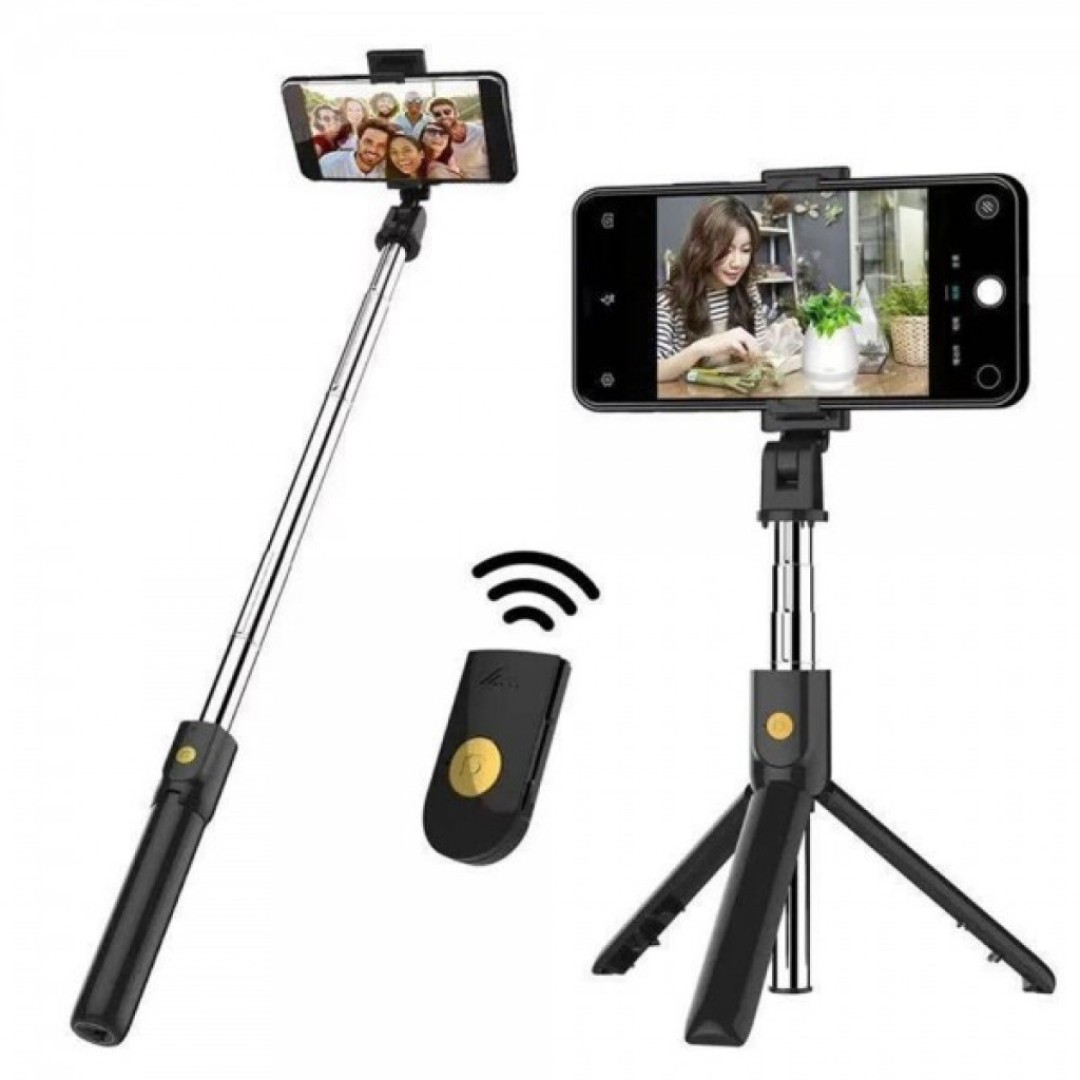 Беспроводной монопод со встроенной треногой Selfie Stick Integrated Tripod K10