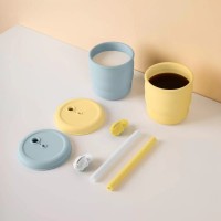 Силиконовый стакан Xiaomi Jordan Judy Silicone Сup Dinosaur 480 ml Violet (KT055)