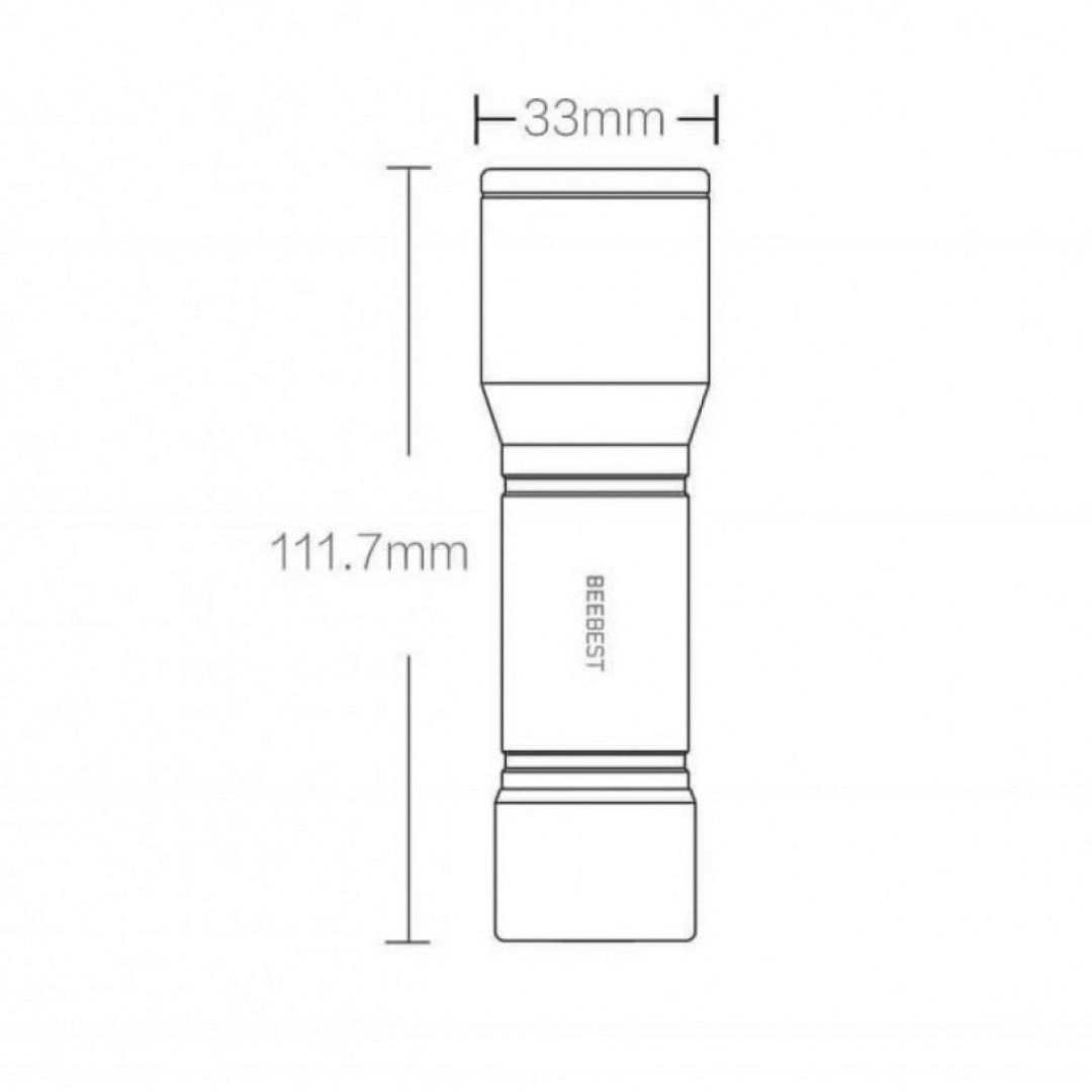 Фонарик Xiaomi Beebest Portable Flashlight ZIM F1