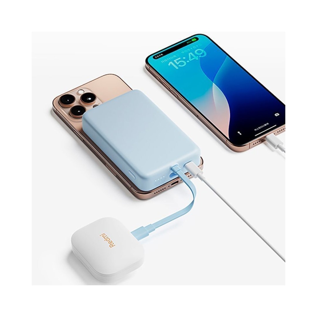 Беспроводной внешний аккумулятор Xiaomi Mi Magnetic Power Bank With Cable USB-C 10000mAh 33W (WPB1007MI)