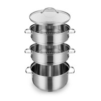 Кастрюля-пароварка Xiaomi Steamer Stainless Steel 2 ярус