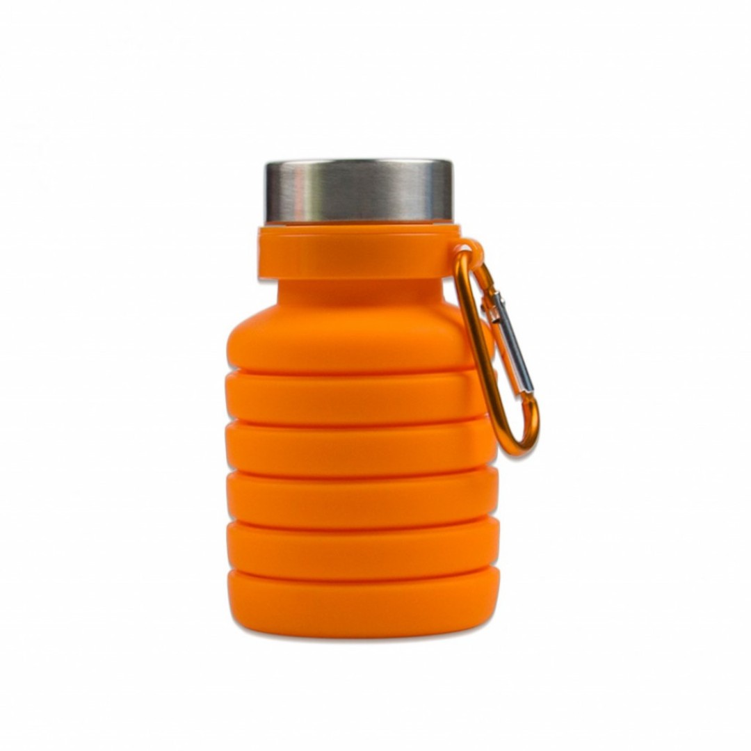 Силиконовая складная бутылка для воды 500 мл Qwerty