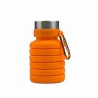 Силиконовая складная бутылка для воды 500 мл Qwerty