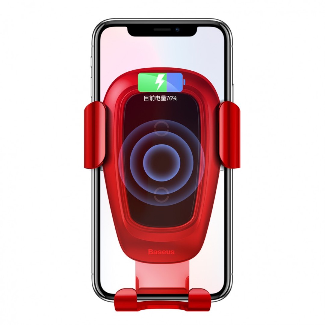 Беспроводная зарядка-автодержатель Baseus Metal Wireless Charger Gravity Car Mount (Air Outlet Version) (WXYL-09)
