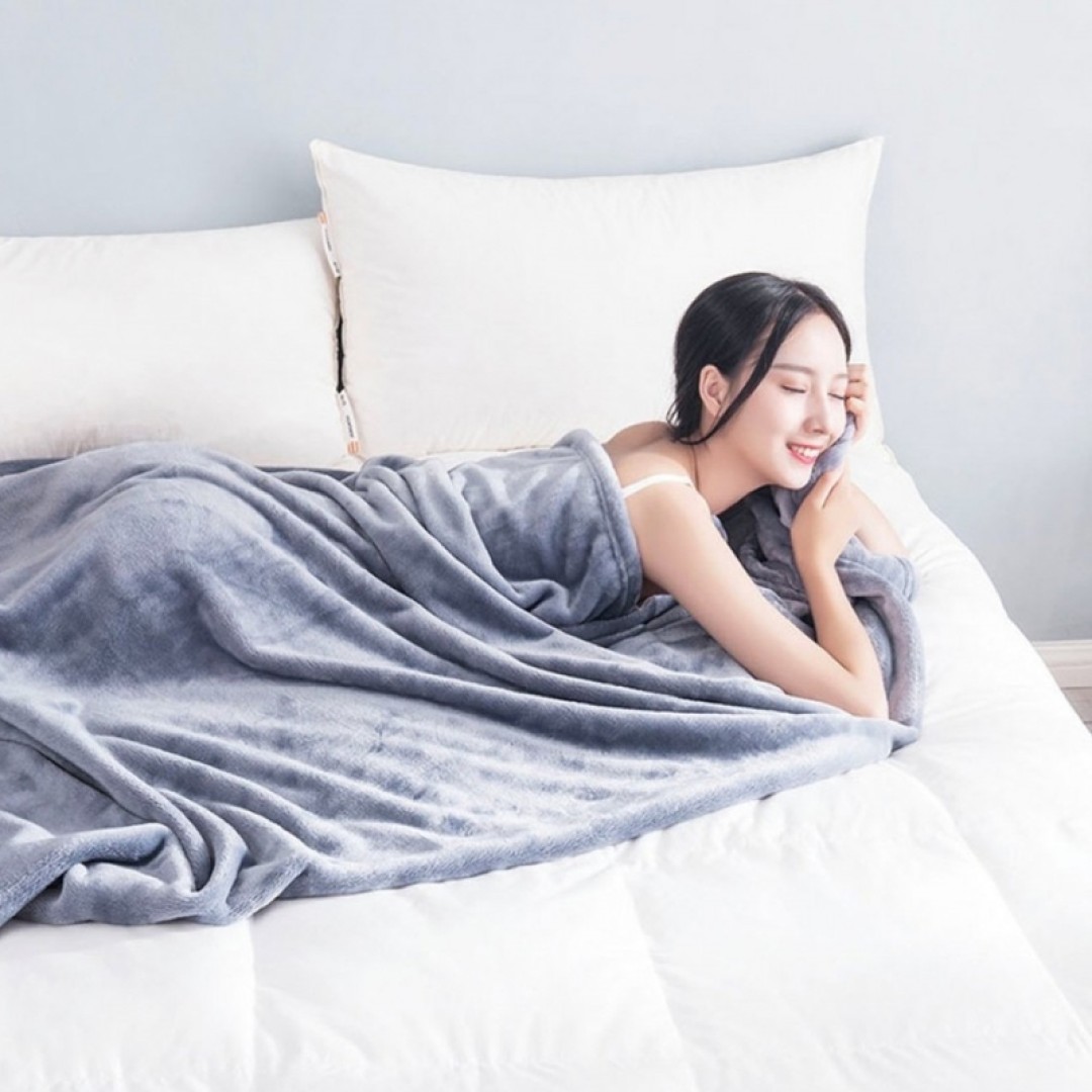 Теплый антибактериальный плед Xiaomi Como LIiving Warm Fleece Antibacterial Blanket