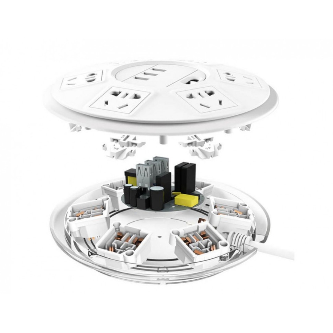 Удлинитель Xiaomi Top Tech Patch Panel SR21Y (6 розеток + 3 USB-порта)