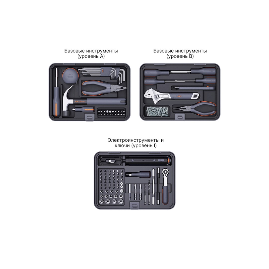 Набор инструментов Xiaomi JimiHome Multi-Function Repair Toolbox Set 107 шт (X3-ABI)