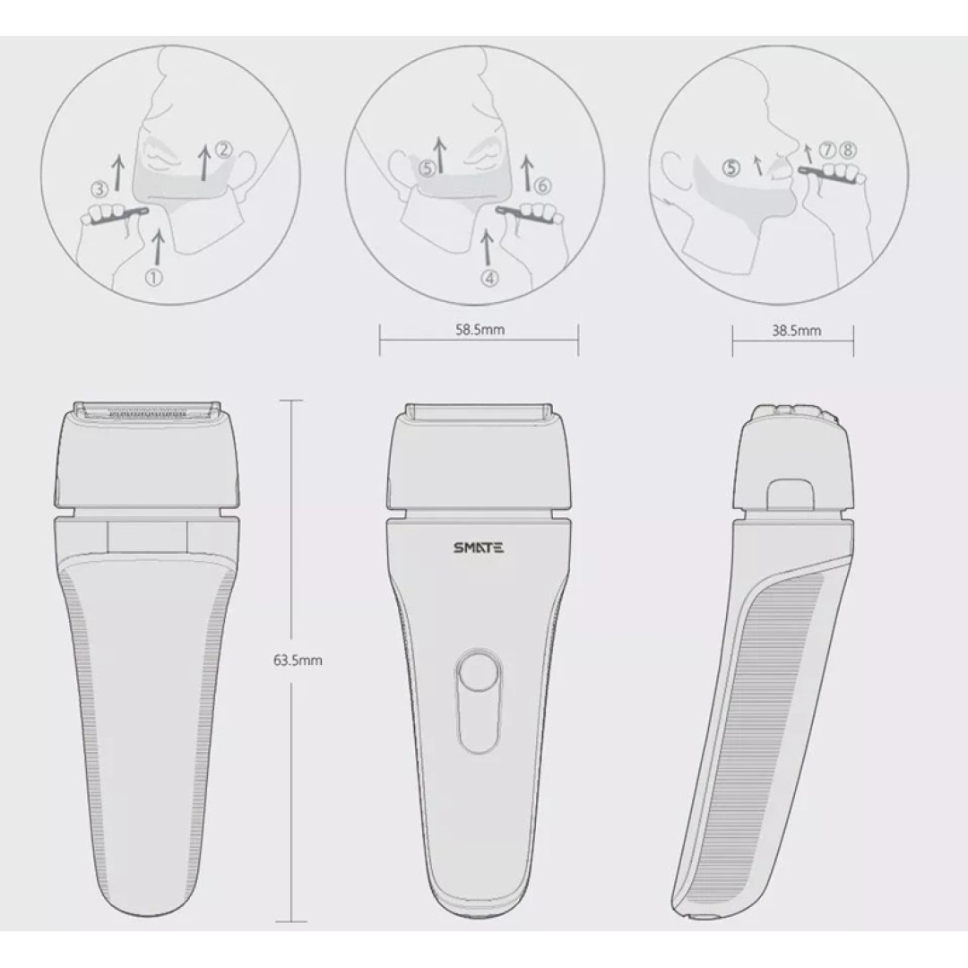 Электробритва Xiaomi Smate Four Blade Electric Shaver (ST-W483)