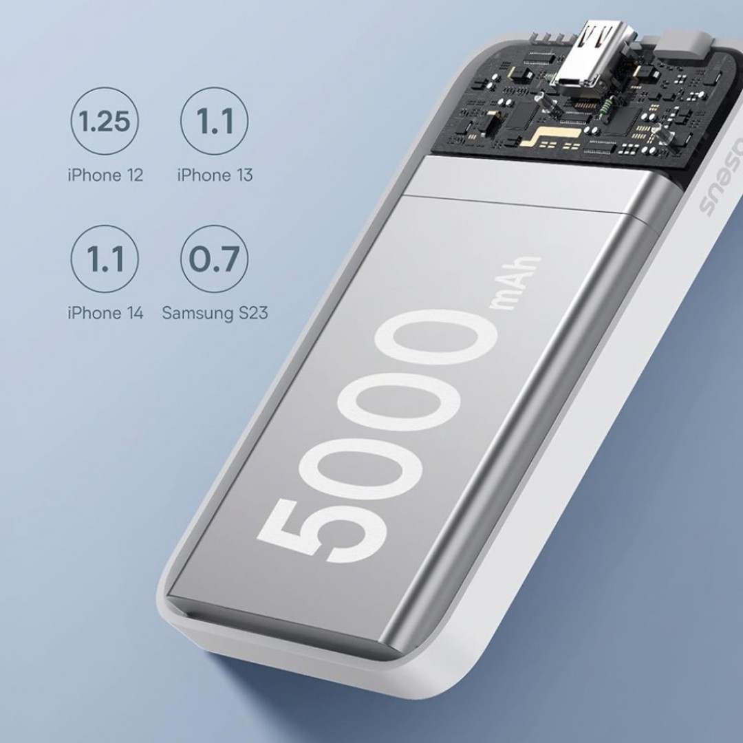 Беспроводной внешний аккумулятор Baseus Magnetic 30W 5000mAh (P10022107113-00)