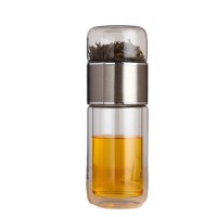 Чайная бутылка с двойным стеклом ситечком Qwerty Tea Bottle With Double Glass