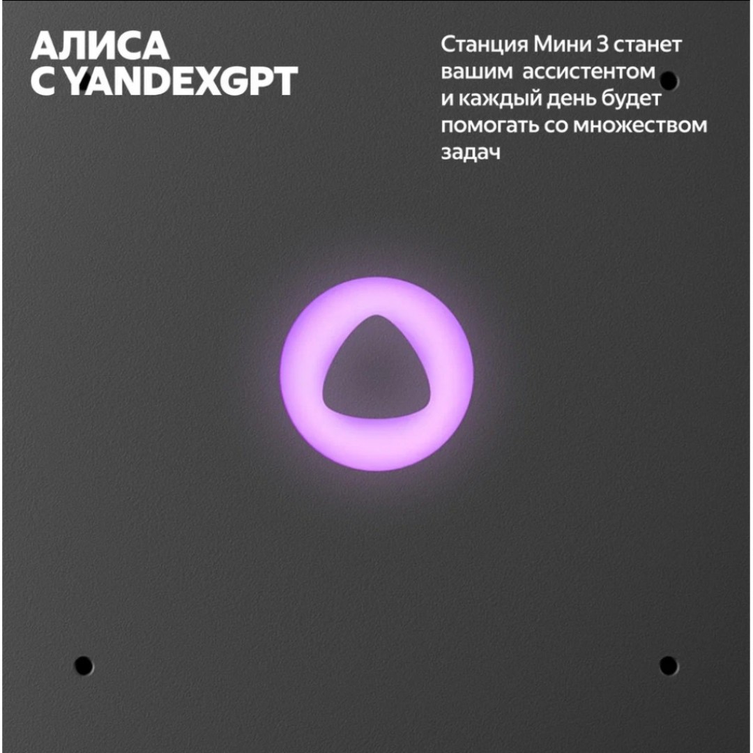 Умная колонка Яндекс Станция Мини 3 (YNDX-00027BLK)
