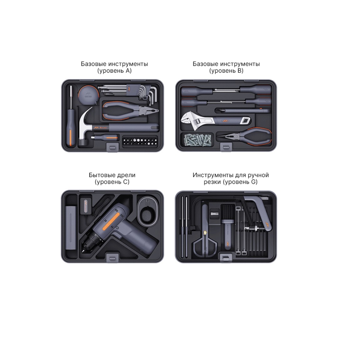 Набор инструментов Xiaomi JimiHome Multi-Function Repair Toolbox Set 85 шт (X4-ABCG)