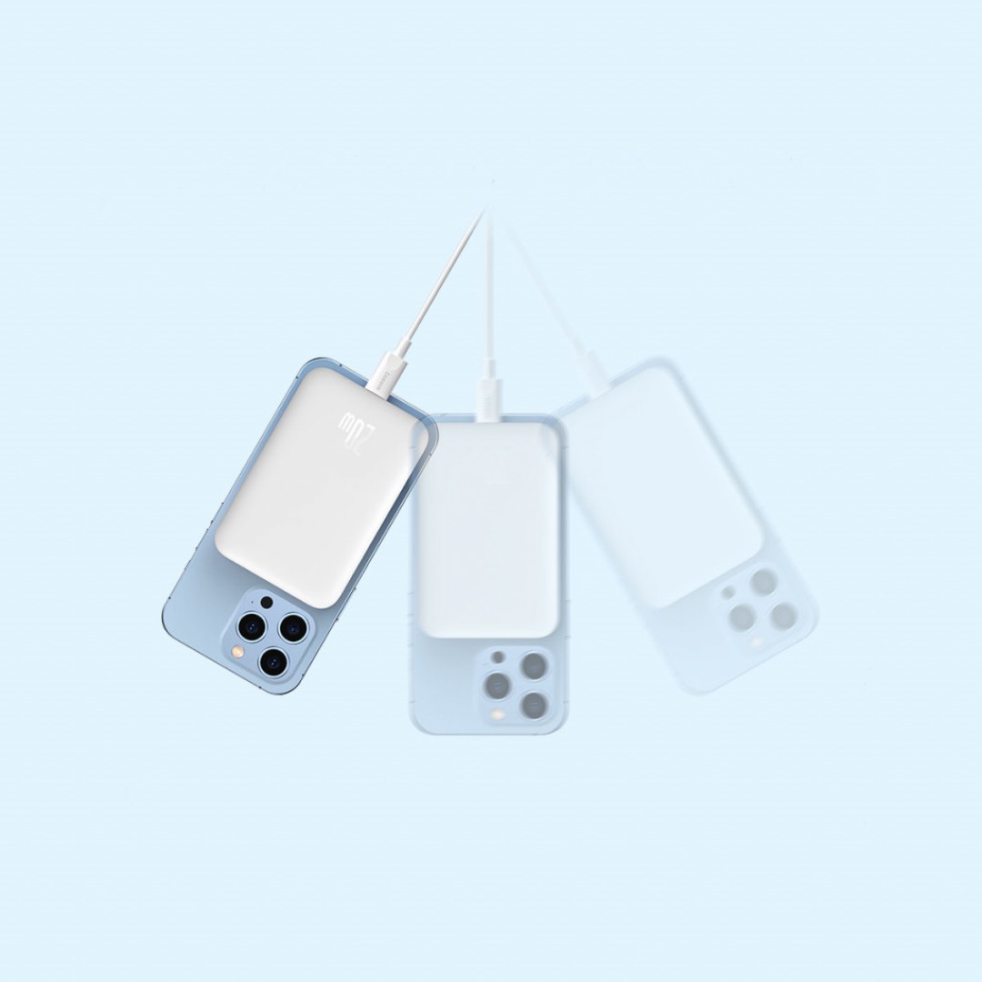 Беспроводной внешний аккумулятор Baseus Magnetic 30W 5000mAh (P10022107113-00)