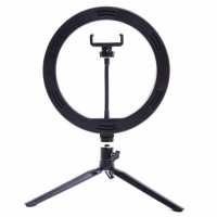 Кольцевая светодиодная лампа, 32 см Qwerty KissFashion (+штатив 215 см, держатель для смартфона)