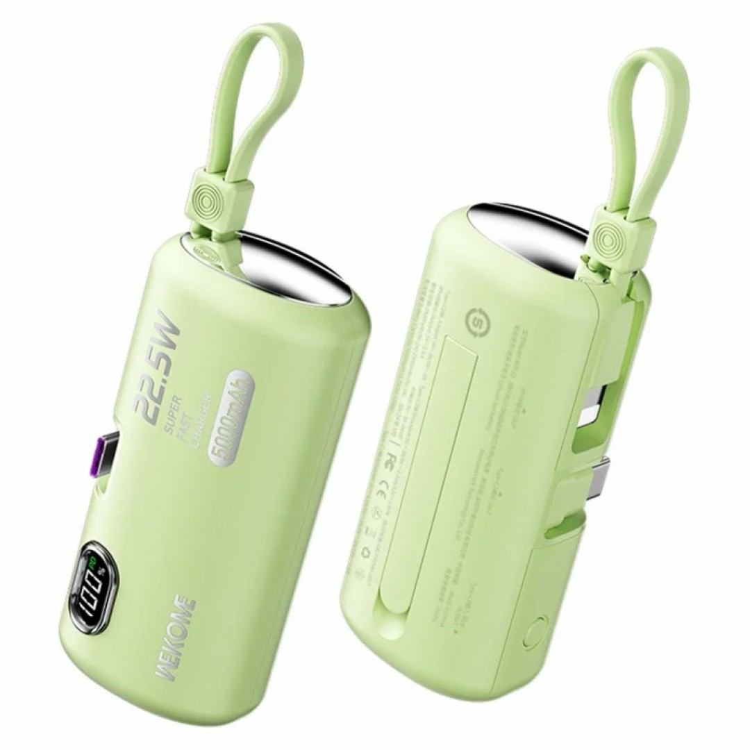 Внешний аккумулятор WEKOME Power Bank 5000mAh Companion Series 22.5W Super Fast Charging Emergency (WP-19)