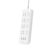 Удлинитель Xiaomi Mi Power Strip 4 Socket + 3 USB White (MJSWSKCXB-01QM)