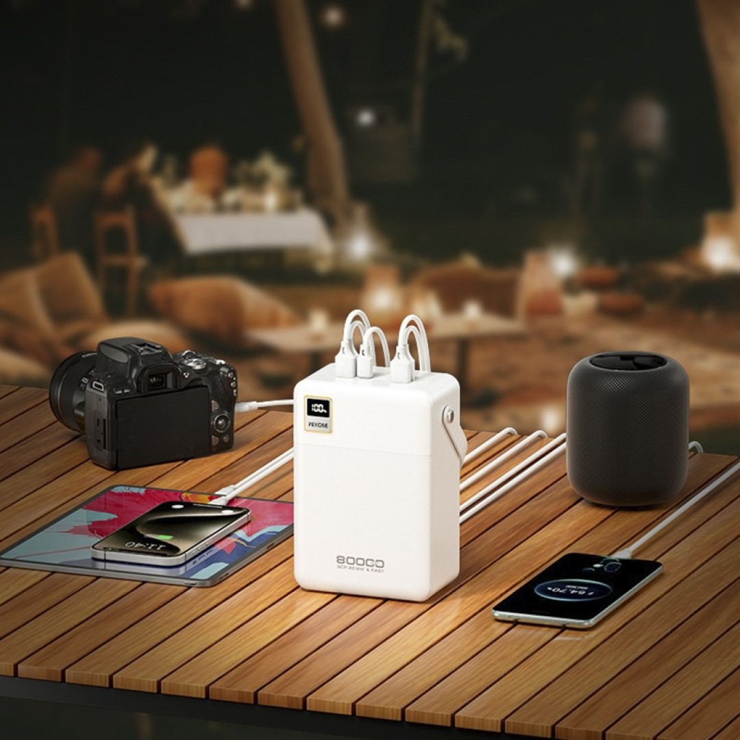 Внешний аккумулятор WEKOME Power Bank 80000mAh 22.5W (WP-78)