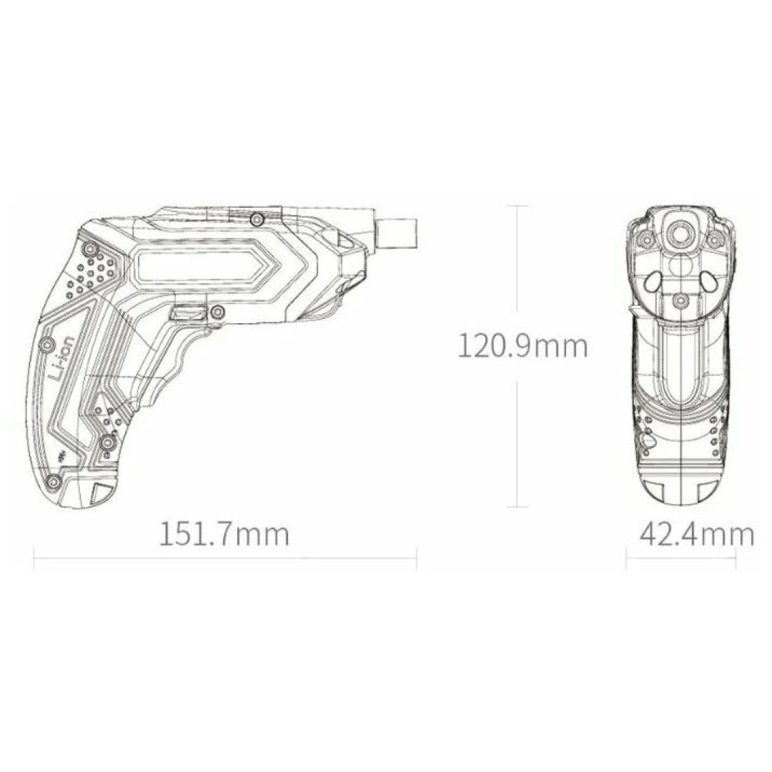 Аккумуляторная отвертка Xiaomi Tonfon 3.6V 1500mAh (3013227)