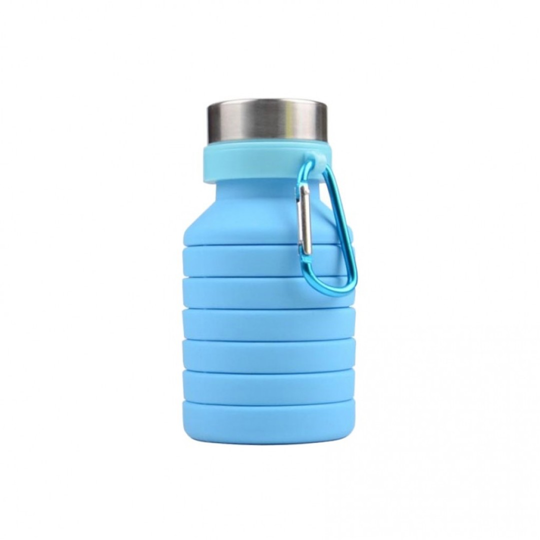 Силиконовая складная бутылка для воды 500 мл Qwerty