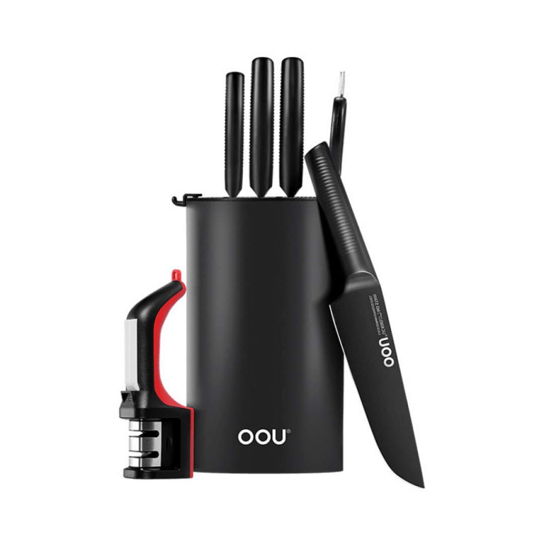 Набор кухонных ножей Xiaomi OOU Black Shark Kitchen Set (7 предметов) (YUG8GYU)