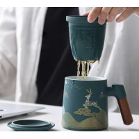Фарфоровая чашка с керамическим фильтром Xiaomi Zesee Selected Ceramic Tea Cup