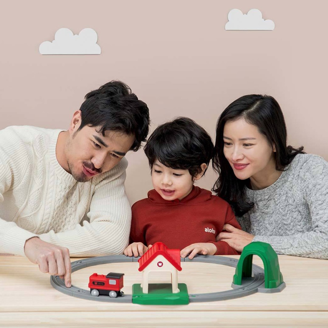 Пластиковый конструктор железная дорога Xiaomi Mitu Track Building Block Sound and (MTWJ03MT)