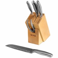 Набор стальных ножей Xiaomi Huo Hou 6-Piece Stainless Steel Kitchen Knife Set (4 ножа + ножницы + подставка) (HU0014)
