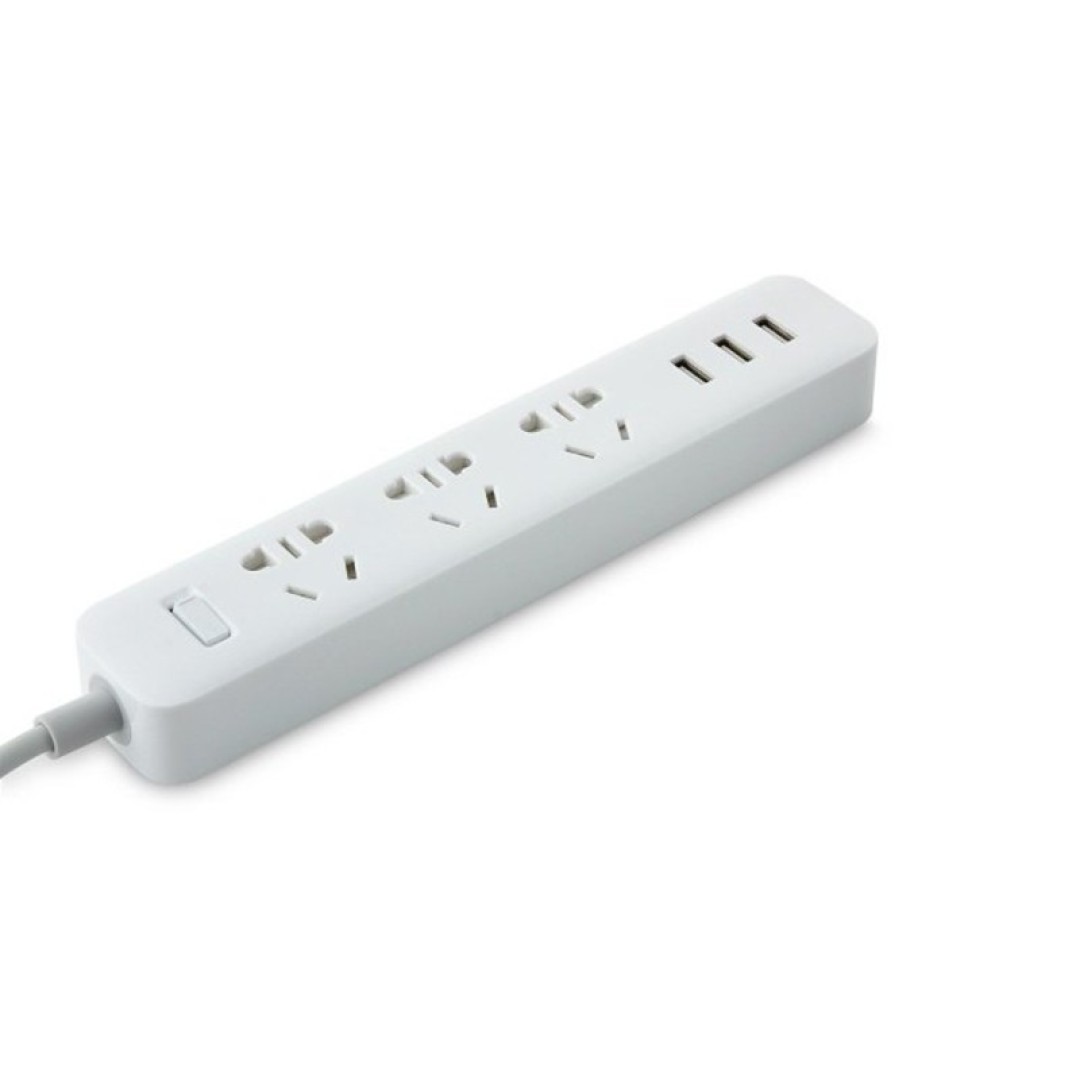 Удлинитель Xiaomi Mi Power Strip 3 Socket + 3 USB Black (XMCXB01QM)