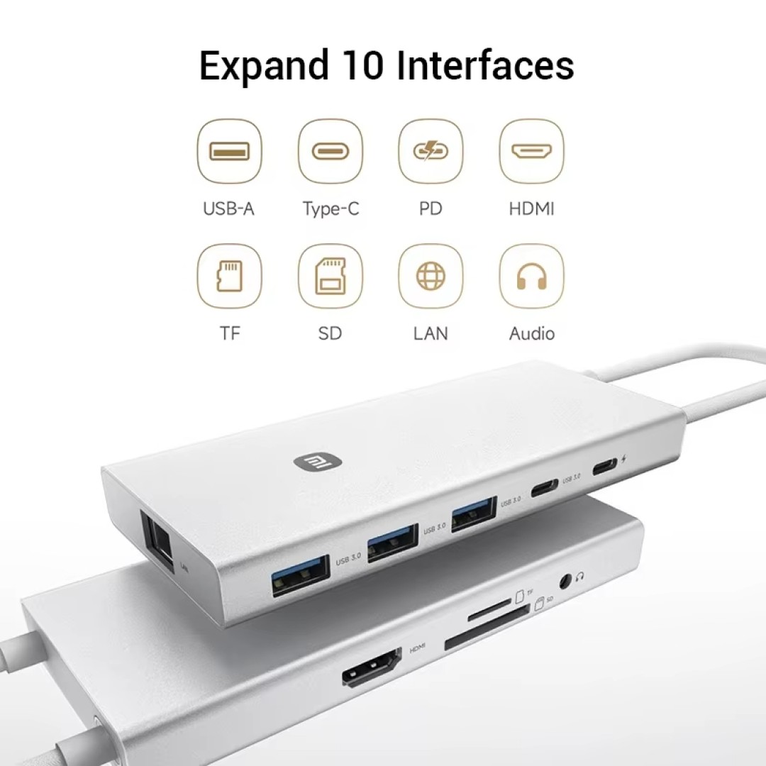 USB Хаб Xiaomi 10-in-1 Docking Station (XMTIO01YM)