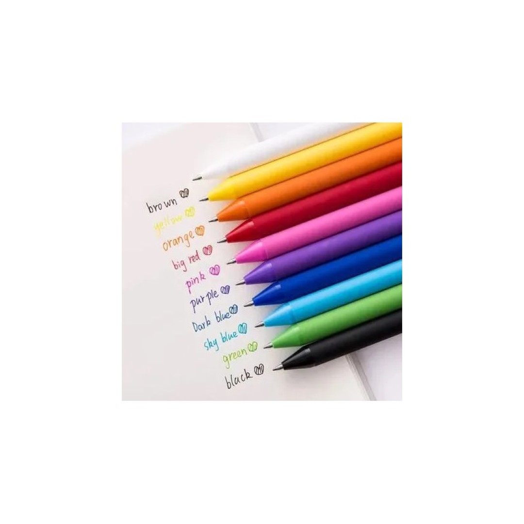 Набор гелевых ручек Xiaomi KACO Pure Plastic Gel Ink Pen 10 шт цветные (K1015)