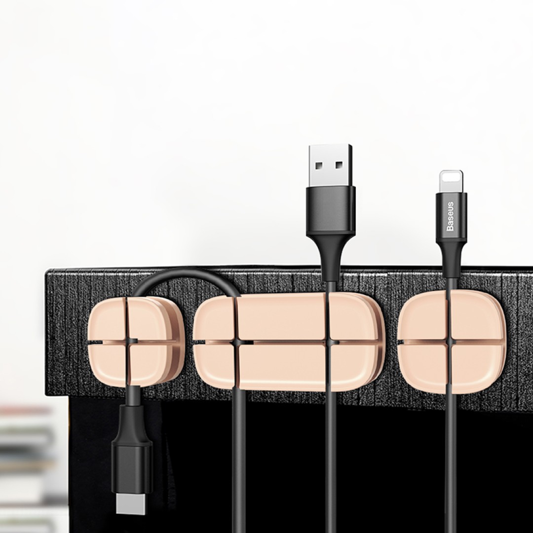 Держатель для проводов Baseus Cross Peas Cable Clip (ACTDJ-01)