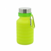 Силиконовая складная бутылка для воды 500 мл Qwerty