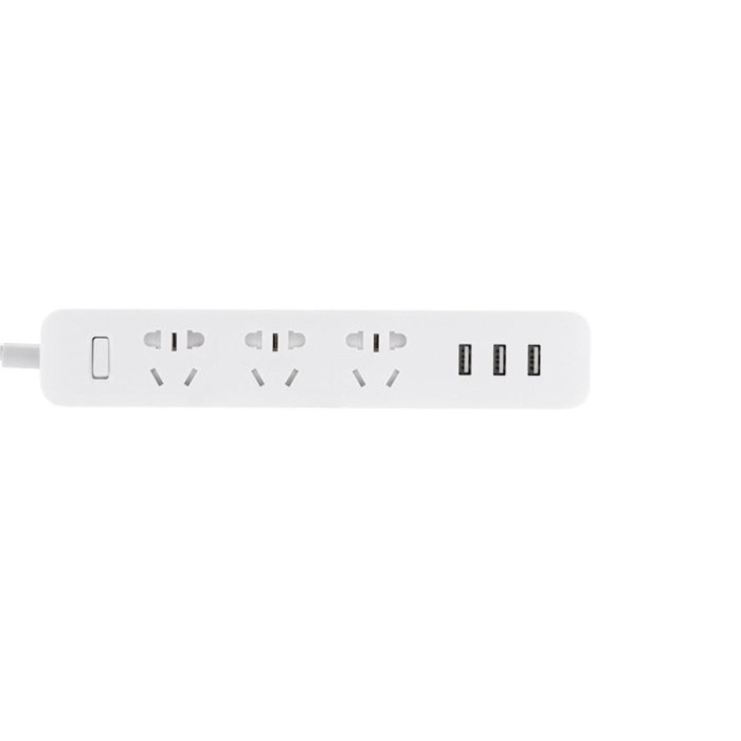 Удлинитель Xiaomi Mi Power Strip 3 Socket + 3 USB Black (XMCXB01QM)