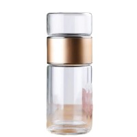 Чайная бутылка с двойным стеклом ситечком Qwerty Tea Bottle With Double Glass