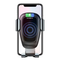 Беспроводная зарядка-автодержатель Baseus Metal Wireless Charger Gravity Car Mount (WXYL-B0A)