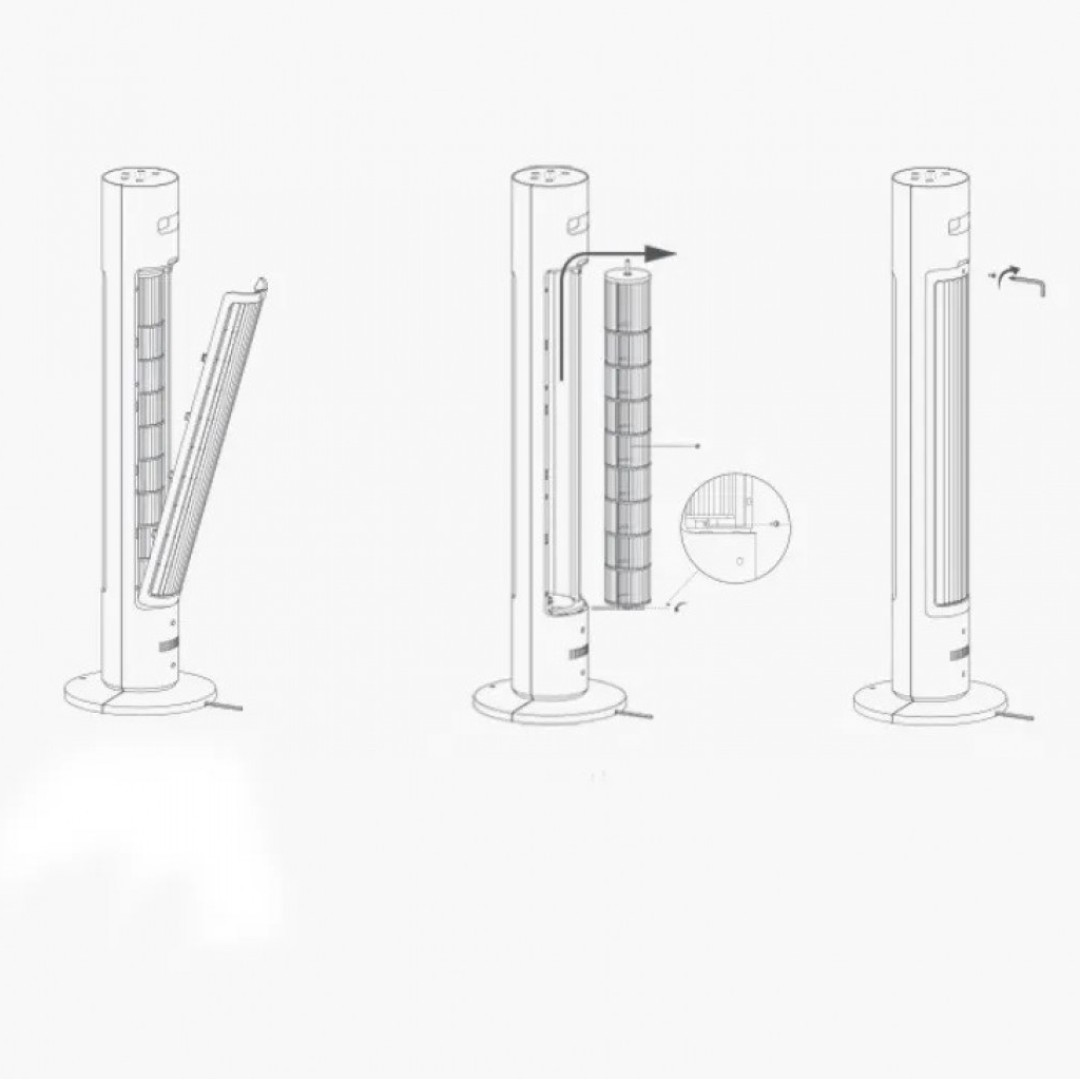 Напольный вентилятор Xiaomi Mijia DC Inverter Tower Fan (BPTS01DM)