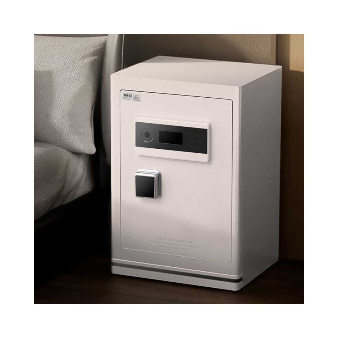 Умный электронный сейф со сканером отпечатка пальца Xiaomi CRMCR Kalinglebao Smart Safe With Fingerprint Scanner Cheese White (FDG-A10/D-68-LB)