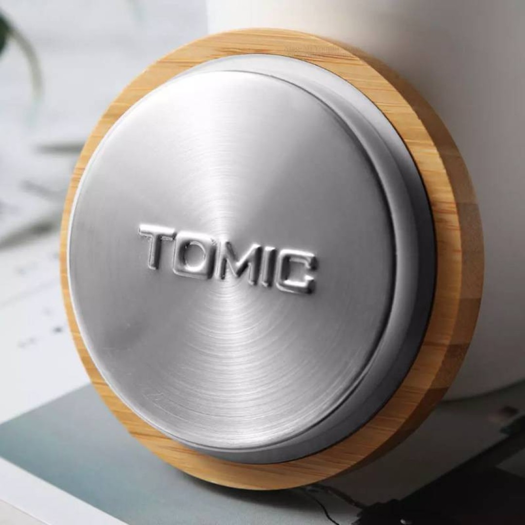 Керамическая кружка Xiaomi Tomic Ceramic Cup With Bamboo Cover And Wooden Handle