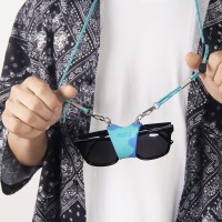 Держатель для очков на шнурке, универсальный, голубой